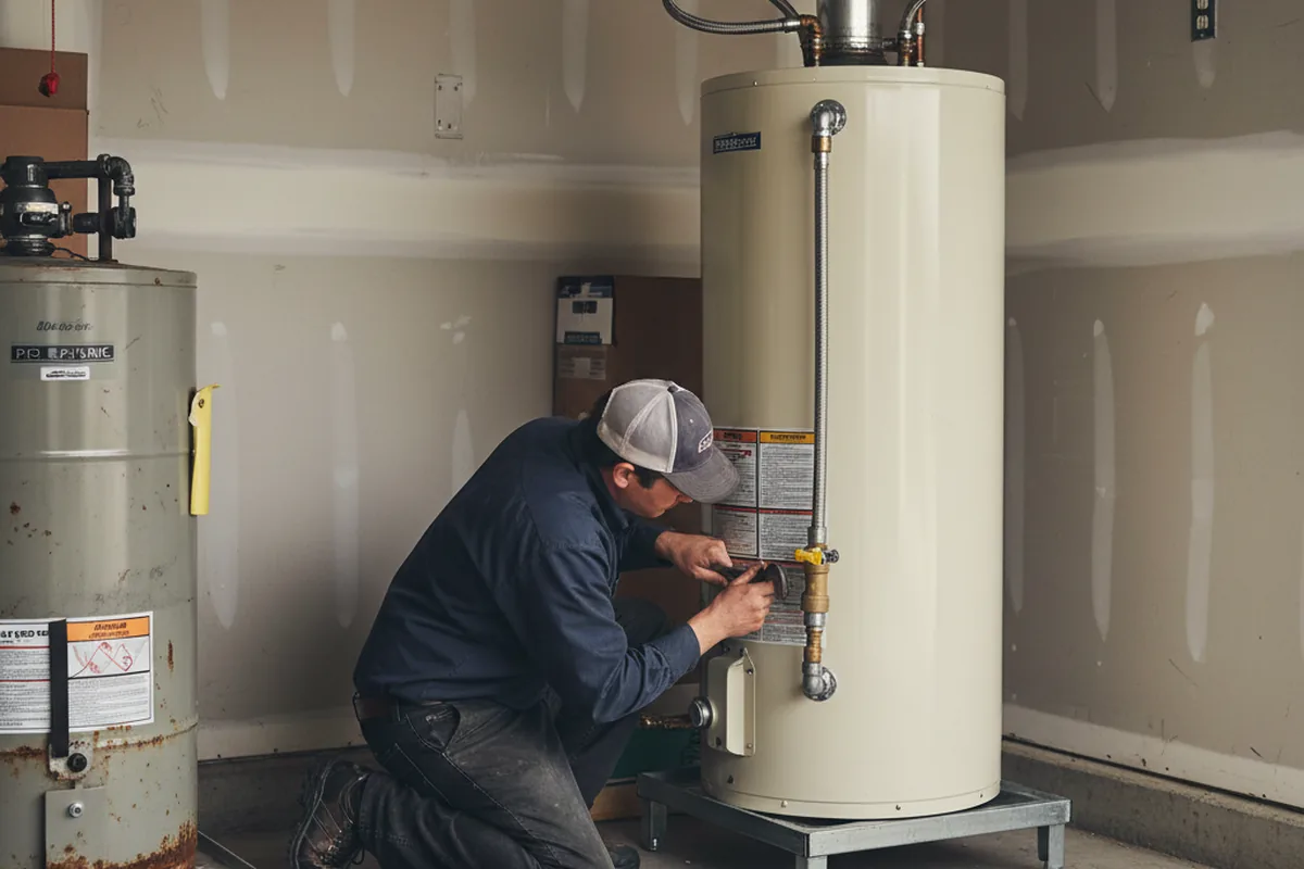 Water heater and shutoff valve replacement in Belle Plaine